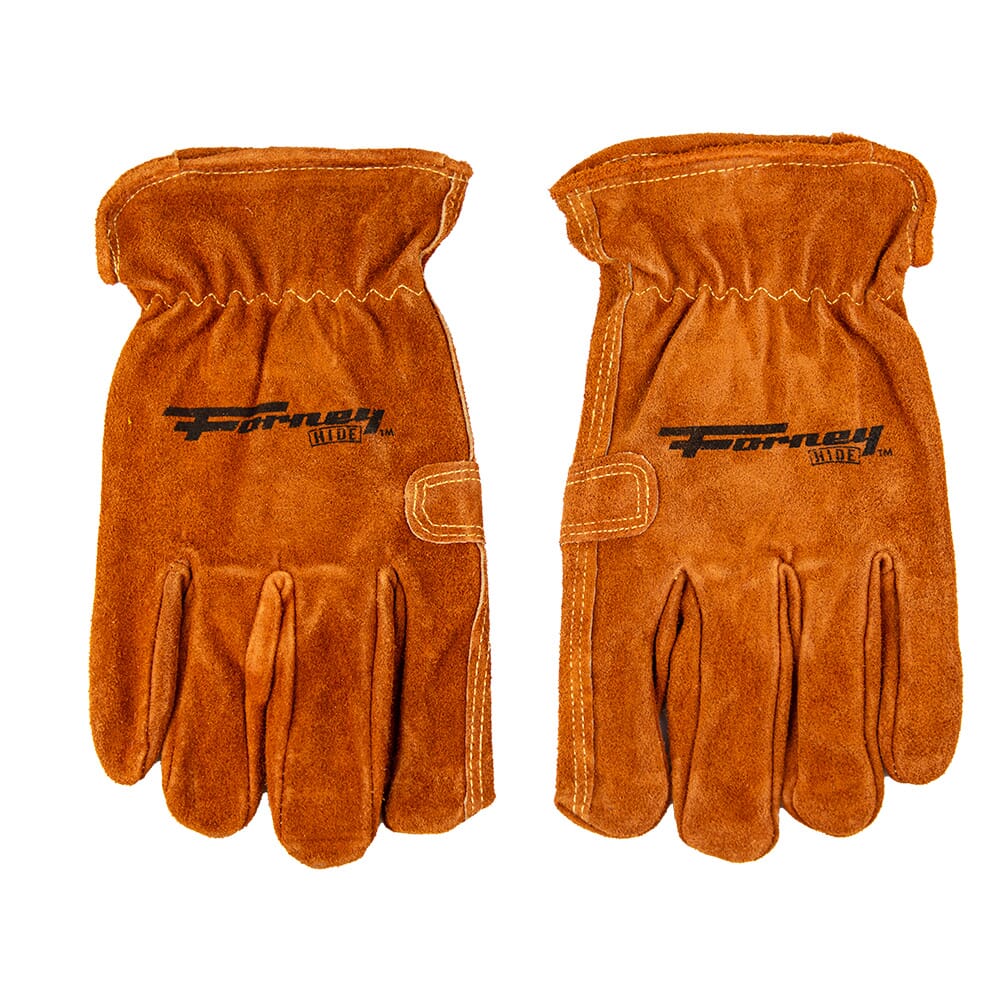 Premium Cowhide Leather Fencer Work Gloves (Men's L)